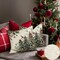 Christmas Pillow Covers 18x18 Inch,Outdoor Christmas Tree Decorative Throw Pillows Waterproof Set of 2,Winter Pillow Cases,Christmas Decorations for Couch Home Holiday Xmas Green Pine(7-18)